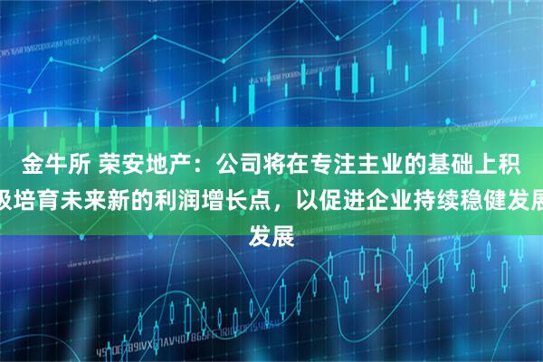 金牛所 荣安地产：公司将在专注主业的基础上积极培育未来新的利润增长点，以促进企业持续稳健发展