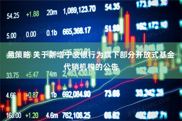 易策略 关于新增宁波银行为旗下部分开放式基金代销机构的公告